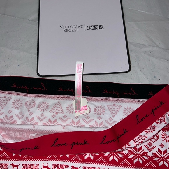 Victoria's Secret Boyshort PINK Christmas Boyshort Underwear UNISEX XL - Picture 8 of 10